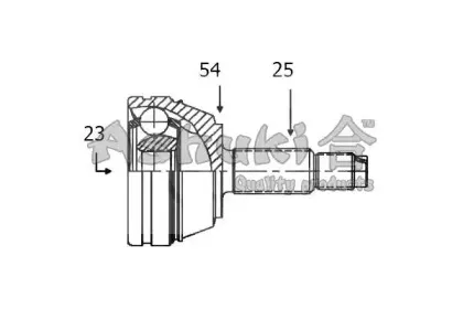 Шарнирный комплект, приводной вал ASHUKI купить