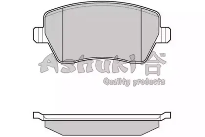 Комплект тормозных колодок, дисковый тормоз ASHUKI купить