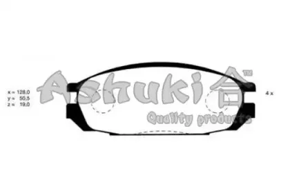 Комплект тормозных колодок, дисковый тормоз ASHUKI купить