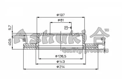 Тормозной диск ASHUKI купить