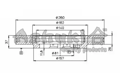 Тормозной диск ASHUKI купить
