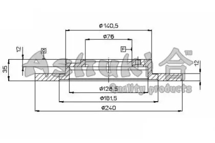 Тормозной диск ASHUKI купить