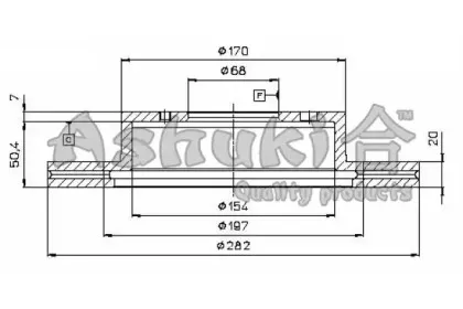 Тормозной диск ASHUKI купить