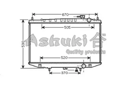 Радиатор, охлаждение двигателя ASHUKI купить