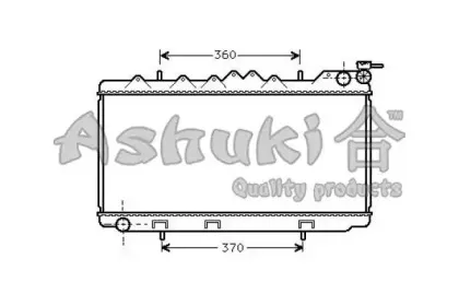 Радиатор, охлаждение двигателя ASHUKI купить