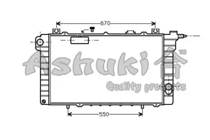 Радиатор, охлаждение двигателя ASHUKI купить