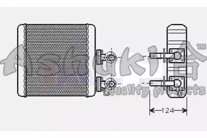 Теплообменник, отопление салона ASHUKI купить