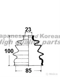 Комплект пылника, приводной вал ASHUKI купить