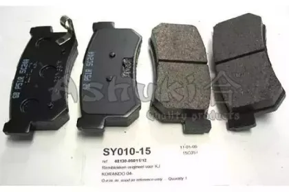 Комплект тормозных колодок, дисковый тормоз ASHUKI купить