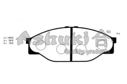 Комплект тормозных колодок, дисковый тормоз ASHUKI купить