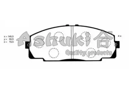 Комплект тормозных колодок, дисковый тормоз ASHUKI купить
