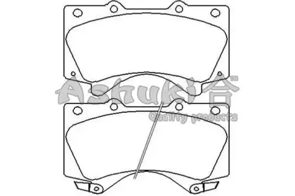 Комплект тормозных колодок, дисковый тормоз ASHUKI купить