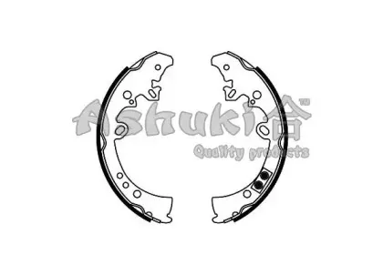 Комплект тормозных колодок ASHUKI купить