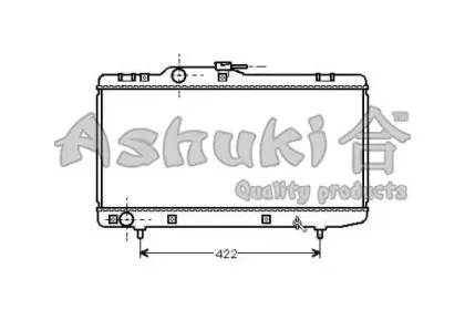 Радиатор, охлаждение двигателя ASHUKI купить