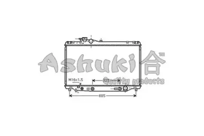 Радиатор, охлаждение двигателя ASHUKI купить