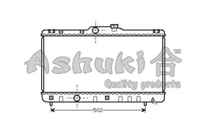 Радиатор, охлаждение двигателя ASHUKI купить