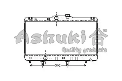 Радиатор, охлаждение двигателя ASHUKI купить