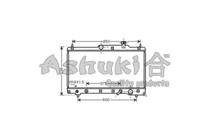 Радиатор, охлаждение двигателя ASHUKI купить