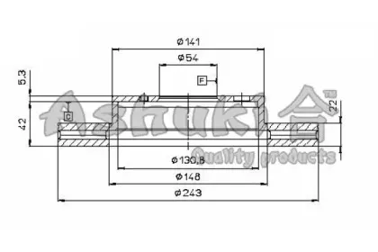 Тормозной диск ASHUKI купить