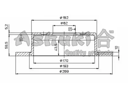 Тормозной диск ASHUKI купить