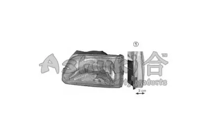 Основная фара ASHUKI купить