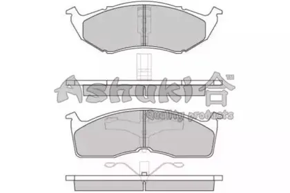 Комплект тормозных колодок, дисковый тормоз ASHUKI купить
