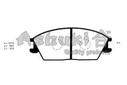 Комплект тормозных колодок, дисковый тормоз ASHUKI купить