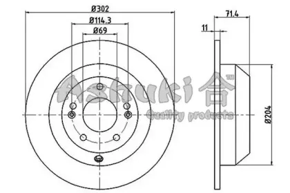 Тормозной диск ASHUKI купить