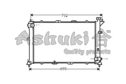 Радиатор, охлаждение двигателя ASHUKI купить