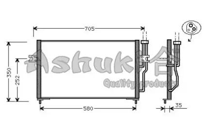 Конденсатор, кондиционер ASHUKI купить