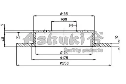 Тормозной диск ASHUKI купить