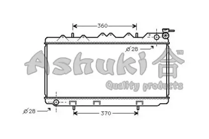 Радиатор, охлаждение двигателя ASHUKI купить