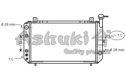 Радиатор, охлаждение двигателя ASHUKI купить