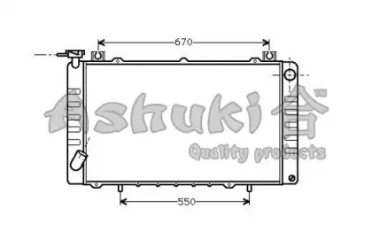 Радиатор, охлаждение двигателя ASHUKI купить