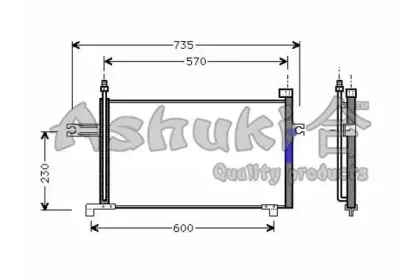 Конденсатор, кондиционер ASHUKI купить