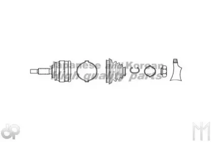 Шарнирный комплект, приводной вал ASHUKI купить