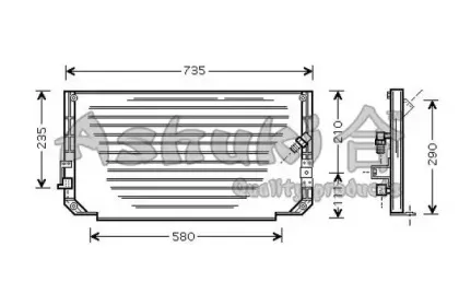 Конденсатор, кондиционер ASHUKI купить