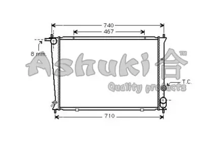Радиатор, охлаждение двигателя ASHUKI купить