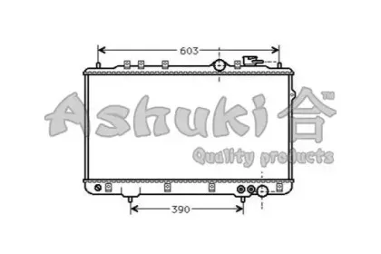 Радиатор, охлаждение двигателя ASHUKI купить