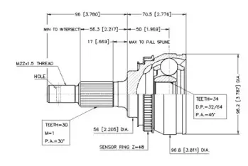 Шарнирный комплект, приводной вал VEMA купить