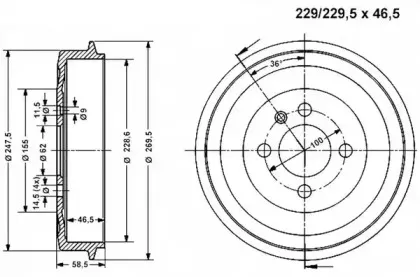 Тормозной барабан VEMA купить