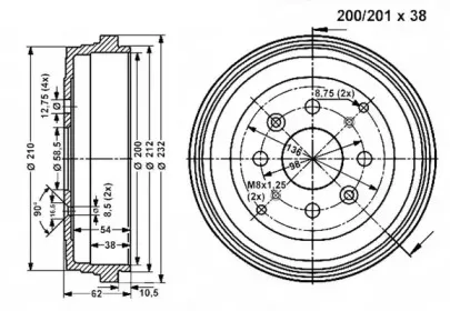Тормозной барабан VEMA купить
