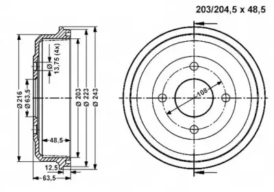 Тормозной барабан VEMA купить