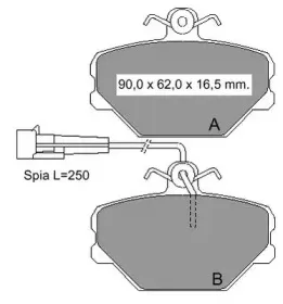 Комплект тормозных колодок, дисковый тормоз VEMA купить