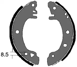 Комплект тормозных колодок VEMA купить