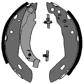 Комплект тормозных колодок VEMA купить