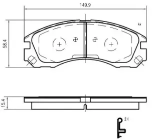 Комплект тормозных колодок, дисковый тормоз VEMA купить