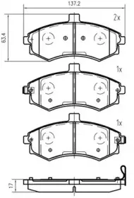 Комплект тормозных колодок, дисковый тормоз VEMA купить