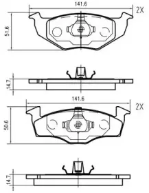 Комплект тормозных колодок, дисковый тормоз VEMA купить