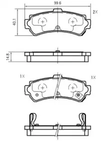 Комплект тормозных колодок, дисковый тормоз VEMA купить